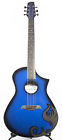03013620 Demo Composite Acoustics X Acoustic Electric Guitar Tribal Blue Finish W Case