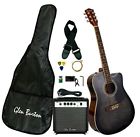 Ga204bco-bk 0760459920419 Glen Burton Bridgecraft Acoustic Electric Cutaway Guitar
