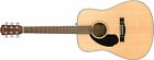 096-1703-021 Fender Acoustic Guitar Left Handed Natural Finish 885978797189