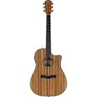 0961504021 Fender Acoustic Guitars All Zebrano Dreadnought 885978127948