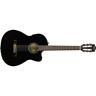 097-0264-306 Fender Classical Nylon Thinline Acoustic Guitar Black With 885978875443