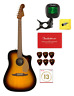 0970713003 Fender Redondo Player Solid Top Electric Acoustic Guitar 096259960233