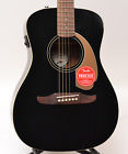 0970722006 Fender Malibu Player Acoustic Electric Guitar Jetty Black 885978901319