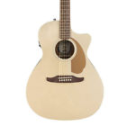 0970743044 Fender Newporter Player Acoustic Electric Guitar In Champagne