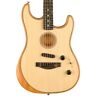 0972023221 Fender Acoustasonic Stratocaster Acoustic Electric Hybrid Guitar In Natural