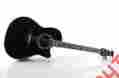 1769-adii Ovation Al Di Meola Black Acoustic Electric Guitar W Case 23186
