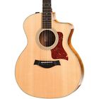 214cees2-k-dlx Taylor Deluxe Koa Cutaway Grand Auditorium Guitar Naturl 887766046141