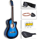 60700080 Uenjoy Cutaway Design Electric Acoustic Guitar With Case 711005974189
