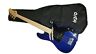610764 Monoprice Indio Pubb Bass Guitar With Gig Bag Blue