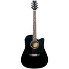 Jbea25bk 717070037415 Jb Player Acoustic Electric Guitar Black