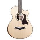 812ce12fretdlx Taylor Deluxe Fret Grand Concert Acoustic Electric Guitar