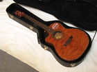 819998120634 Dean Exotica Lefty Guitar New Bubinga Wood Hard