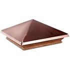 870.3127 8703127 Woodway Products Large Mahogany Copper Pyramid Post Cap 721161031275