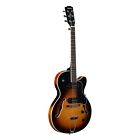 Aat34tsb Alvarez Single Cutaway Semi Acoustic Guitar Tobacco Sunburst