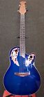 Ae148-5 Ovation Applause Elite Style Guitar Blue