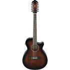 Aeg1812ii-dvs Ibanez Aeg Series String Acoustic Electric Guitar Dark Violin Sunburst