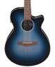 Aeg50 Ibanez Acoustic Electric Guitar Indigo Blue Burst High Gloss Ibh