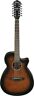 Aeg5012dvh Ibanez Acoustic Electric String Guitar Dark Violin Sunburst