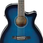 Aeg8e-tbs Ibanez Aeg Acoustic Electric Guitar String Transparent Blue Sunburst New