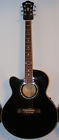 Ael10le-bk-14-02 Ibanez Black Acoustic Electric Guitar Left Lefty