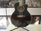 Ael30se-bk-27-03 Ibanez Black Jumbo Acoustic