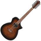 Aewc4012fmtib Ibanez Acoustic Electric String Guitar Tiger Burst 4549763064783