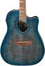 Alt30fmbdb Ibanez Altstar Acoustic Electric Guitar Flame Maple Blue 549763280787
