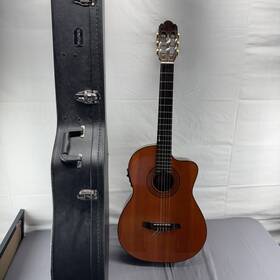 5008c Alvarez Acoustic Electric Classical Guitar With Hardshell Case