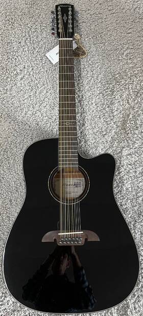 Ad60ce-12 Alvarez Ad60ce 12-string-black Artist Solid Top Acoustic Electric Dreadnought Guitar B-stock