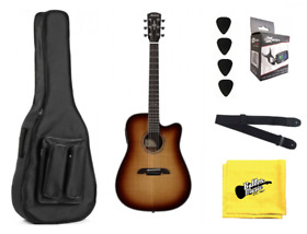 Ad60ceshb Alvarez Shadowburst Acoustic Electric Guitar With Tuner Bag And More