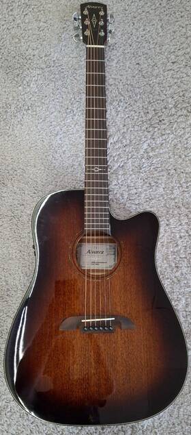 Ad66ce Alvarez Shadowburst Dreadnought Size Acoustic Electric Guitar In B-stock