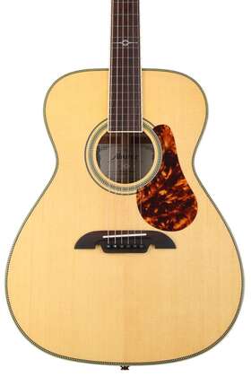 Mf60e Alvarez Herringbone Acoustic-electric Guitar - Natural