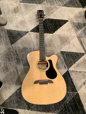 Rf20sc Alvarez Regent Acoustic Electric Cutaway Folk With Case