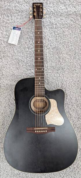 051700 Art &amp Lutherie And Americana Faded Black Cw Presys Ii Acoustic Electric Guitar