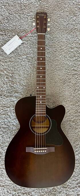 051731 Art &amp Lutherie And Legacy Bourbon Burst Cw Presys Ii Acoustic Electric Guitar