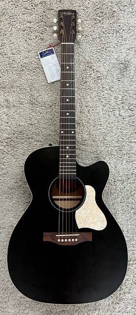 051762 Art &amp Lutherie And Legacy Faded Black Cw Presys Ii Acoustic Electric Guitar