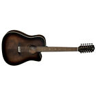 Art-vdce-12 Luna Guitars Art Vintage Dreadnought Acoustic Electric Distressed 814064028517