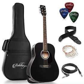 Ashthorpe 842364115439 Full-size Dreadnought Acoustic-electric Guitar Bundle - Premium Ton