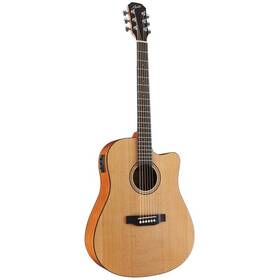 Austin 812309024034 Aa25dsec Acoustic-electric Dreadnought Guitar With Cutaway Satin Natural