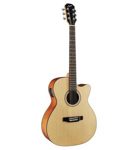 Austin 812309024089 Acoustic-electric Orchestra Guitar With Cutaway Satin Natural - Aa25osec