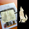 B-206wf-wt Inlaystickers Jockomo Inlay Stickers Decals Wolf White Pearl Guitar Ukulele