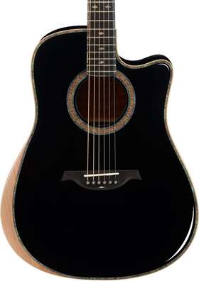 Bcr200cbk B.c. Rich Prophecy Series Acoustic Cutaway Acoustic-electric Guitar - Black