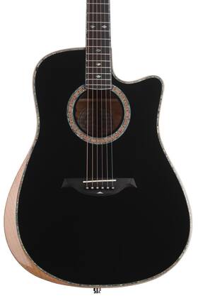 Bcr200cbkdns B.c. Rich Prophecy Series Acoustic Cutaway Acoustic-electric Guitar - Black
