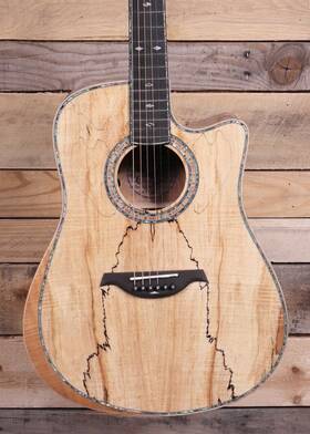 Bcr200csmb B.c. Rich Bc Prophecy Acoustic/electric Guitar Spalted Maple With Case