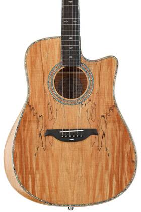 Bcr200csmdns B.c. Rich Prophecy Series Acoustic Cutaway Acoustic-electric Guitar - Spalted