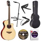 B00w0dpga4 Yamaha Na Thin Line Acoustic Electric Cutaway Guitar 616639722833