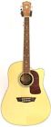 B742 Washburn Spruce And Koa Acoustic Electric Guitar Blem 801128026824