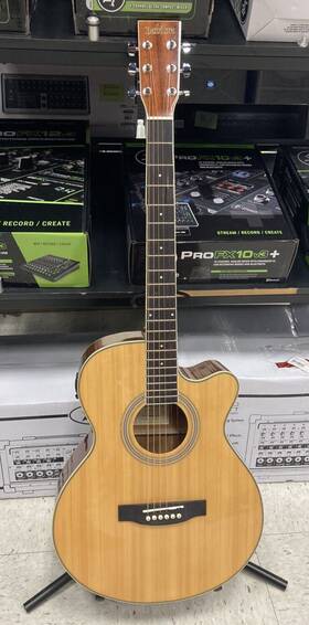 Drc-994wa Babilon Granada 40ft Natural Wood Acoustic Electric Guitar