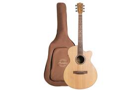 Ga-40 Bamboo Cutaway 40 Acoustic Electric Guitar With Eq And Gig Bag