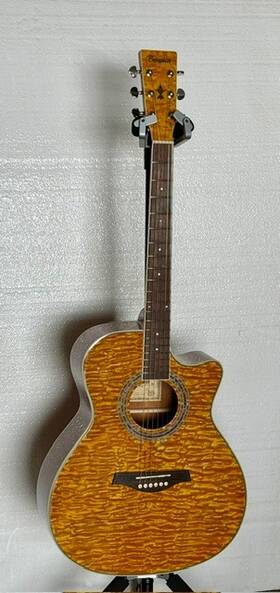 Benssica Sq-03 Open Box Item 40 Inch Acoustic Guitar Glass Polish Top Mahogany Back And Sides